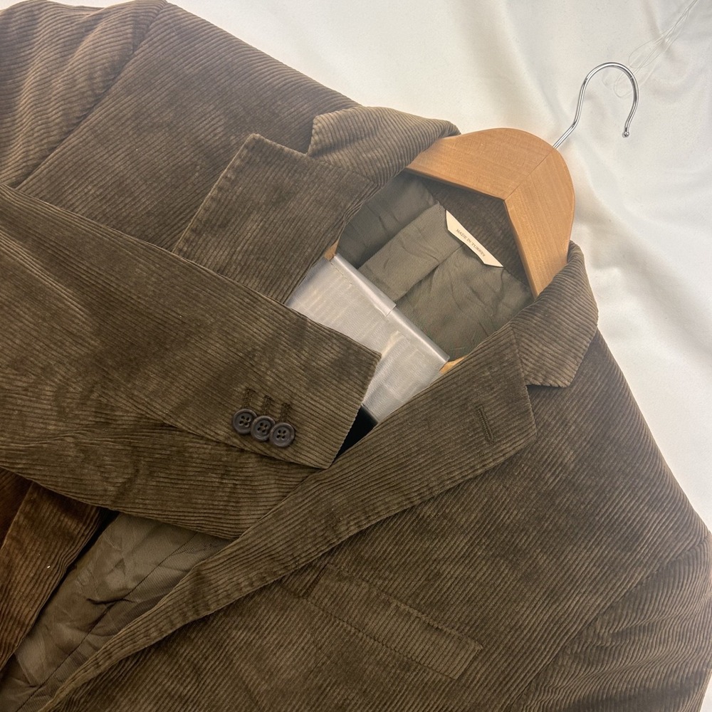 Banana Republic Men Brown Cotton-Cashmere Corduroy Jacket 42R NWoT